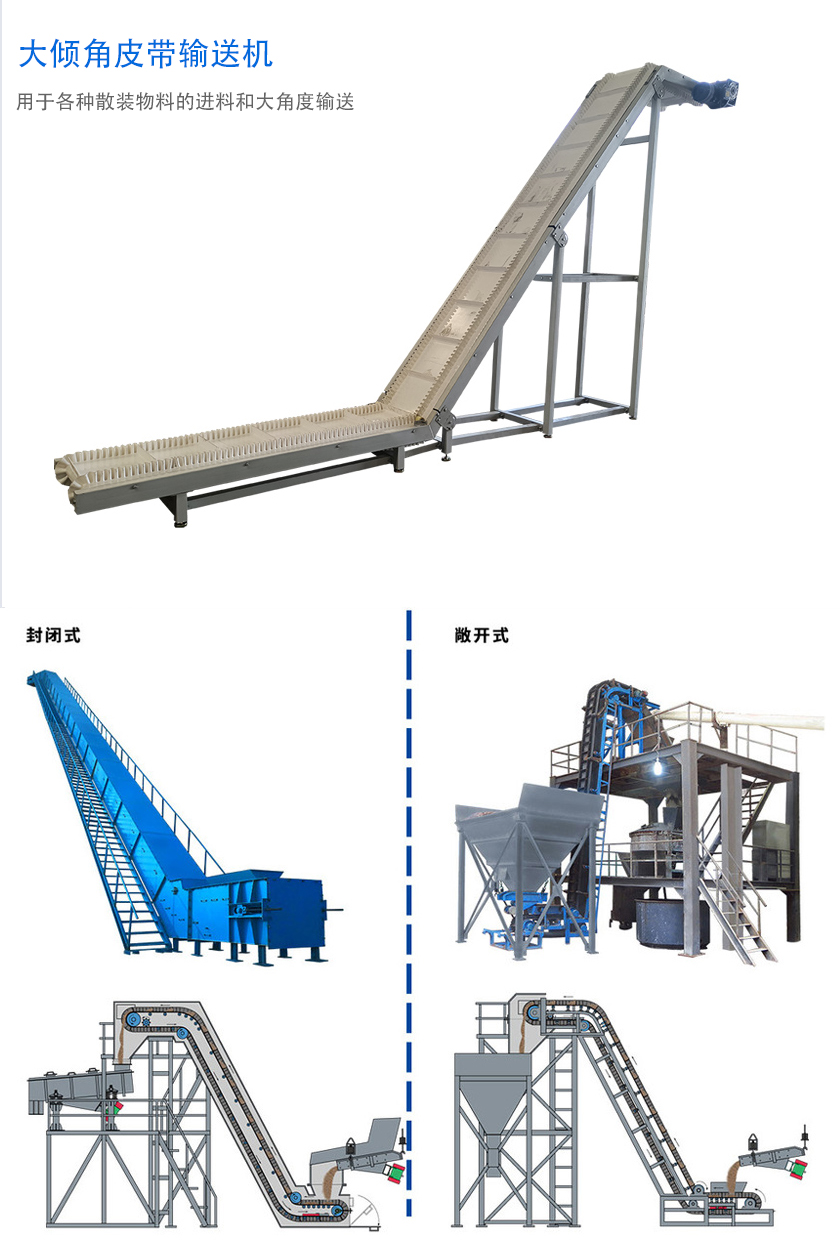 在環(huán)境溫度為-19℃ ~+40℃范圍內(nèi)，輸送堆積比重為0.5-2.5t/m3的各種散狀物料