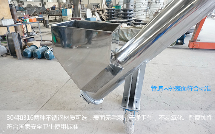  不銹鋼螺旋輸送機(jī)能用在食品行業(yè)么？